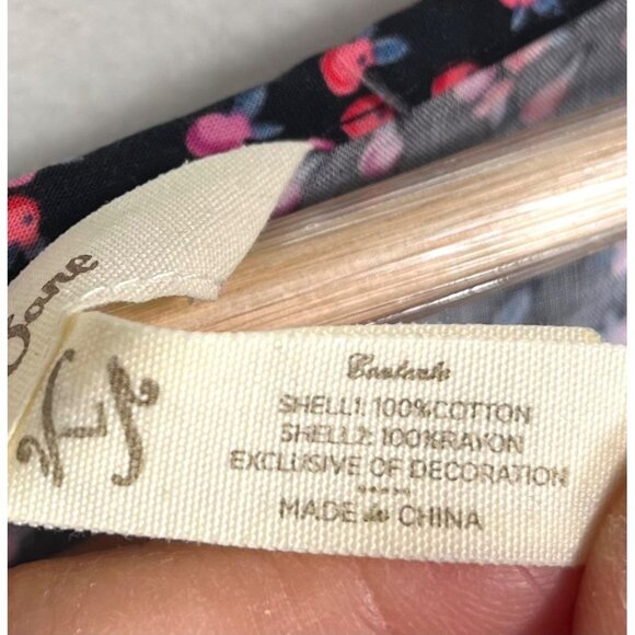 Matilda Jane floral gauzy oversized blouse long sleeves sz L - Picture 8 of 9